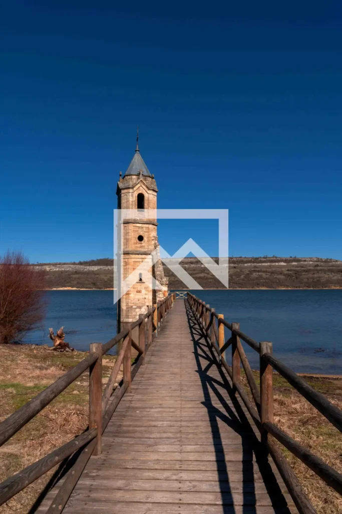 Pantano Ebro, Panorámica Iglesia Pantano del Ebro - Campoo-Valles