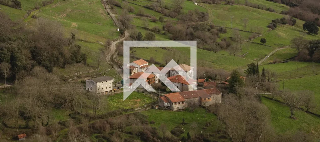 Agrupación de casas en Soba Asón-Agüera