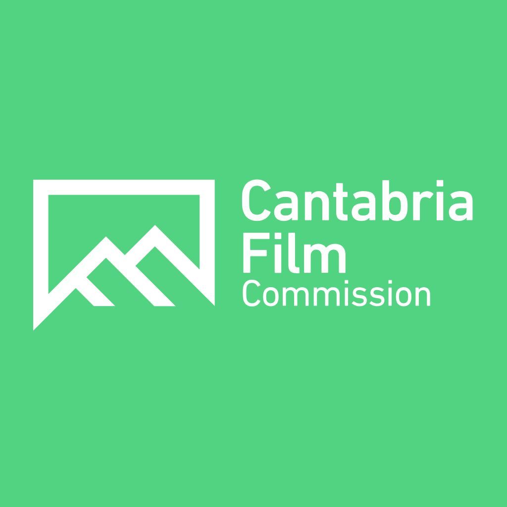 logo Cantabria Film Commission con fondo verde